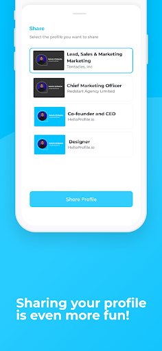 HelloProfile Screenshot