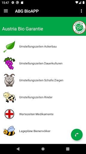 Android application ABG BioAPP screenshort
