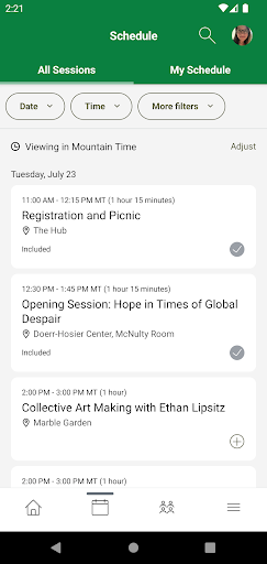 Aspen Institute Events Screen 3