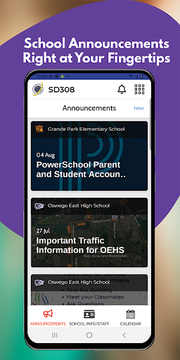 Android application Oswego CUSD 308 screenshort