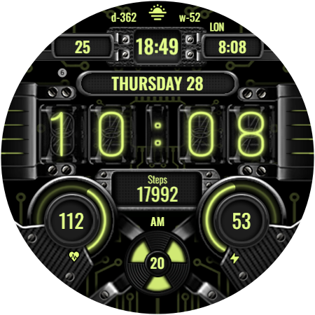 WFP 235 Nixie watch face screenshot 43