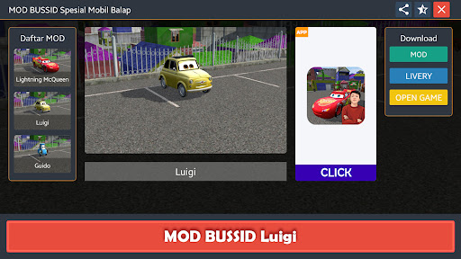 MOD BUSSID Spesial Mobil Balap Screen 2