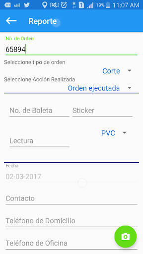 Control de Cortes de Empagua Screen 2