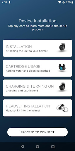 BluArmor - Companion App Screen 2