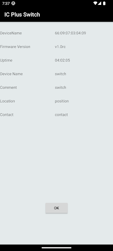 Android application IC Plus Switch screenshort