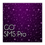 Go SMS Pro Purple&Black Theme Apk