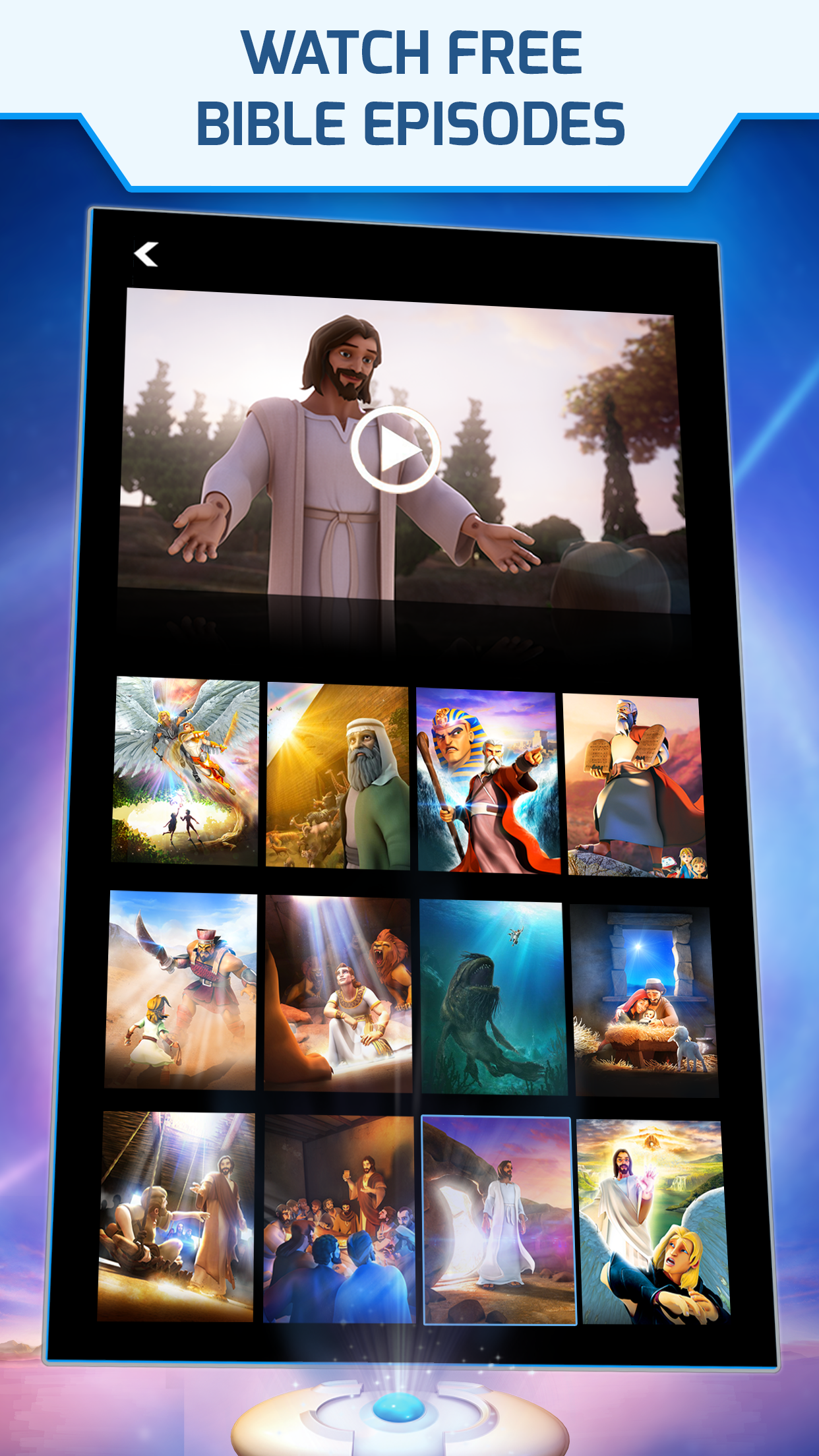 Android application Superbook Kids Bible, Videos & Games (Free App) screenshort