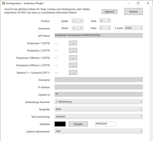 knXpresso HomeMatic Plug-in Screen 2