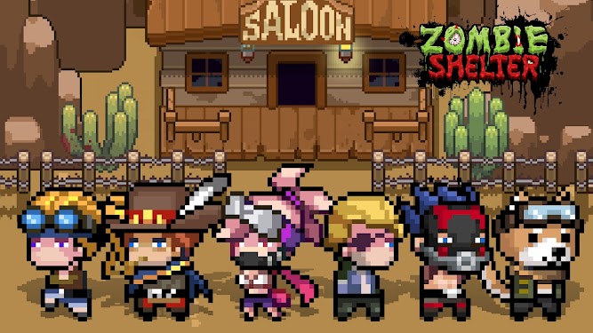#1. Zombie Shelter - Pixel RPG (Android) By: Loongcheer Game