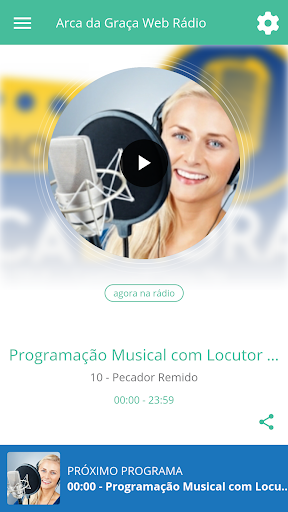 Android application Arca da Graça Web Rádio screenshort