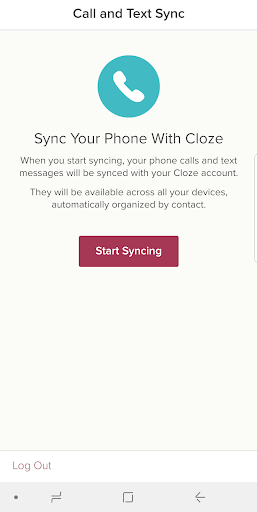 Cloze Call and Text Sync Screen 3