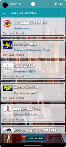 Radio San Luis Potosí Mexico Screen 2