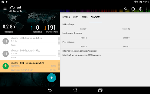aTorrent - torrent downloader Screenshot