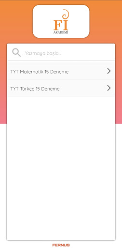 Android application Fi Akademi Video Çözüm screenshort