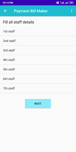 Payment Bill Maker Screen 2