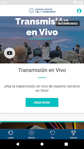 Android application Iglesia CFV screenshort