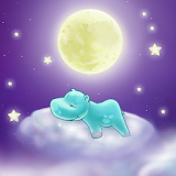 Hippo and the Moon Wallpaper icon