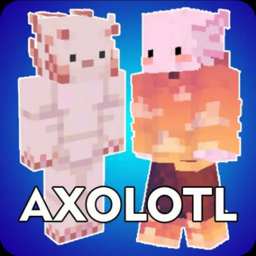 Axolotl Skins Minecraft PE - A