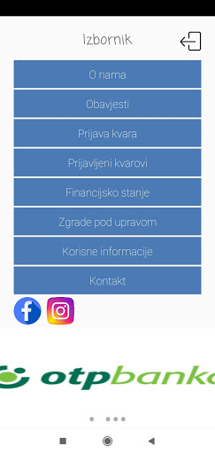 Android application Stanar upravljanje screenshort