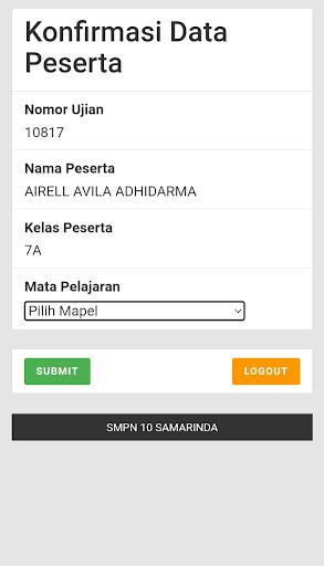 EXAMCBT SMPN10SMD Screen 3
