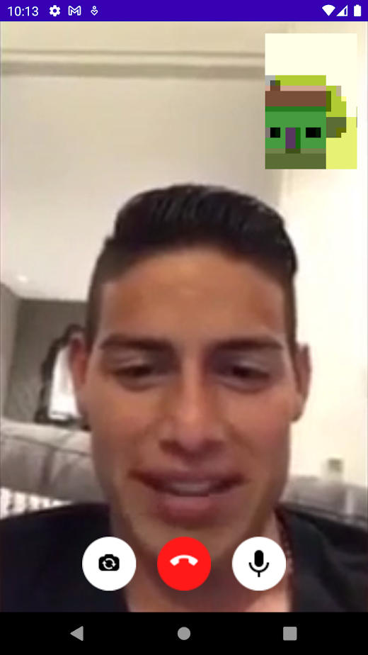 Android application James Rodriguez Video Call screenshot