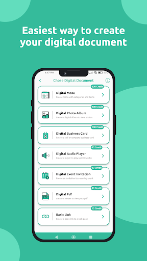 Android application QR-X screenshort