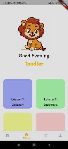 Android application Toddler screenshort