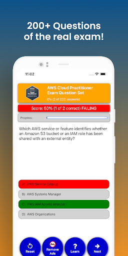 AWS Cloud Practitioner Test Screen 3