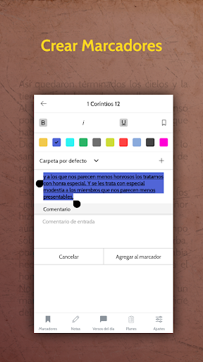 Santa Biblia NVI en español Screen 2