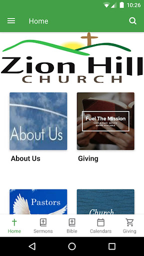 Android application Zion Hill Church screenshort
