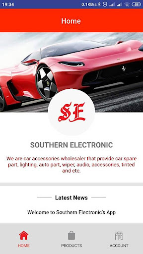 Android application SOUTHERN ELECTRONIC screenshort