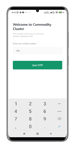 Android application Commodity Cluster screenshort