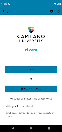 Android application CapU eLearn screenshort