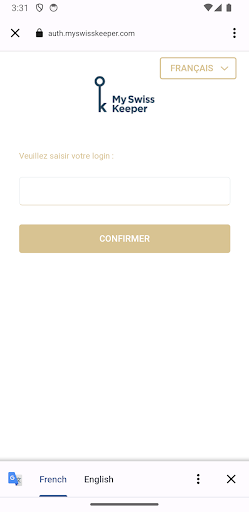 Android application My Swiss Keeper screenshort