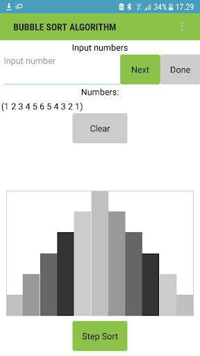 Bubble Sort - play with the al