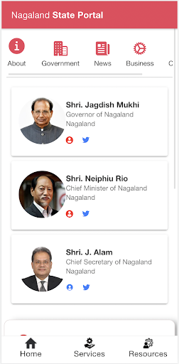 Android application Nagaland State Portal screenshort