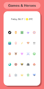 Tarkka: Minimal Icon Pack -kuvakaappaus