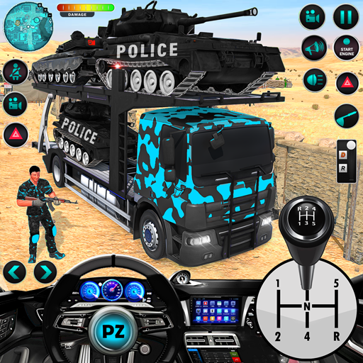 Police Cargo Truck Transporter