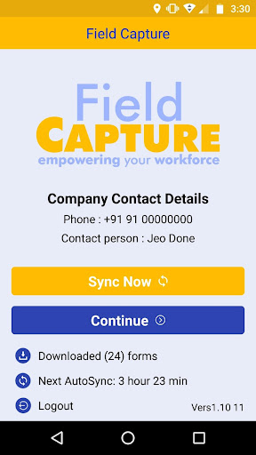 FieldCapture Screen 2