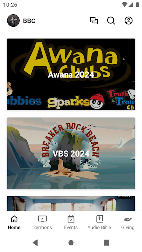 Android application Brenham Bible Church screenshort