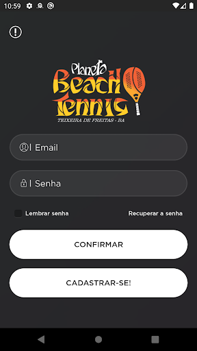 Android application Planeta Beach Tennis screenshort
