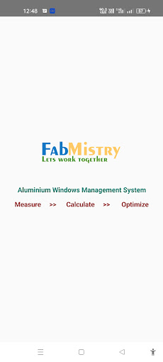 Android application FabMistry - aluminium windows screenshort