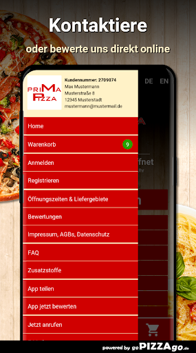 Prima Pizza Neufahrn bei Freis Screen 3