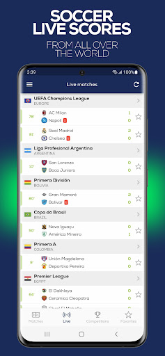 Android application FastScore Live Scores screenshort