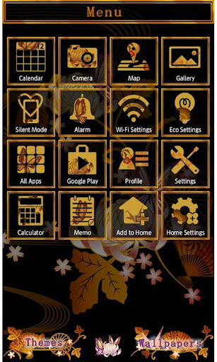 Japanesque Black Theme +HOME Screen 3