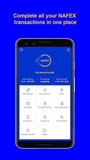 Android application NAFEX Bahrain screenshort