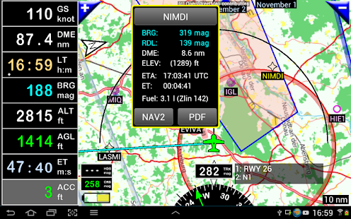 FLY is FUN Aviation Navigation Screenshot