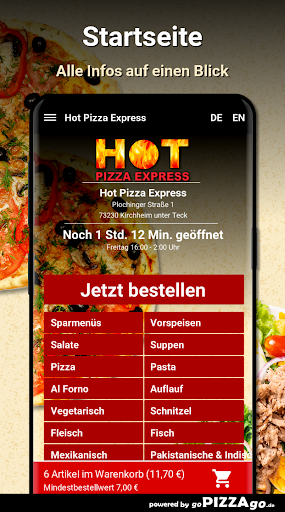 Hot Pizza Express Kirchheim un Screen 2