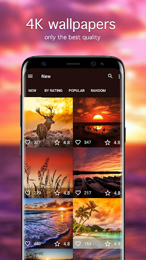 Android application Sunset Wallpapers PRO screenshort