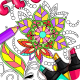 Mandala coloring game icon